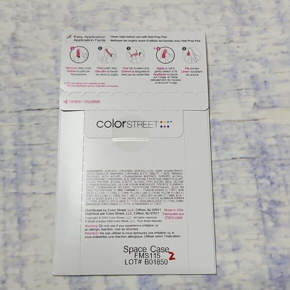 New and sealed Color Street Retired Space Case - Picture 2 of 3